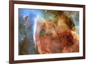 Light and Shadow in the Carina Nebula Space-null-Framed Photo