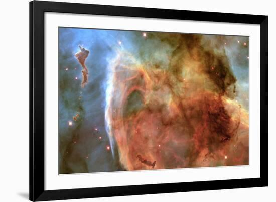 Light and Shadow in the Carina Nebula Space-null-Framed Photo