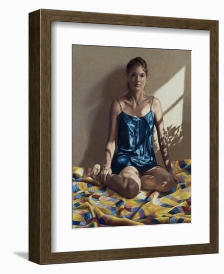 Light and Shadows and a Seated Woman, c.1997-Helen J. Vaughn-Framed Premium Giclee Print