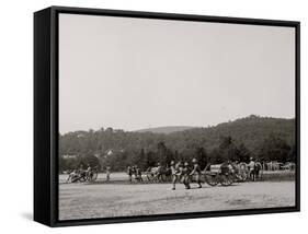 Light Artillery Drill, Hand Battery, West Point, N.Y.-null-Framed Stretched Canvas