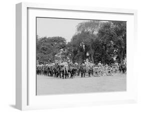 Light Artillery Drill, Horse Battery, Mounting, United States Military Academy, West Point, N.Y.-null-Framed Photo