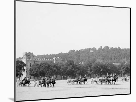 Light Artillery Drill, Horse Battery, under Way, United States Military Academy, West Point, N.Y.-null-Mounted Photo