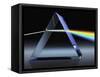 Light Beam Through Glass Prism-Matthias Kulka-Framed Stretched Canvas