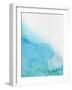 Light Blue Abstract Watercolor I-Hallie Clausen-Framed Art Print