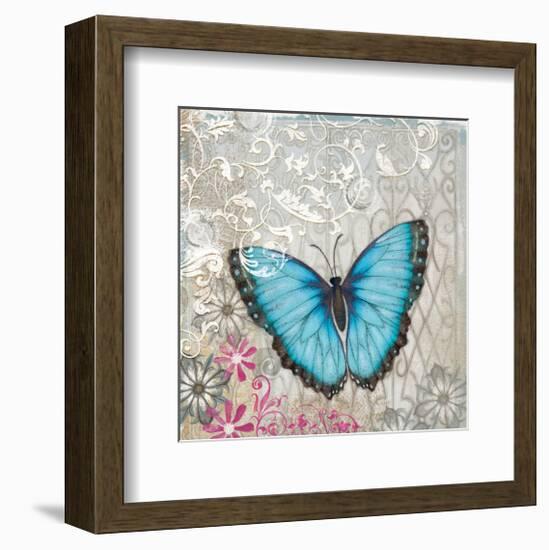 Light Blue Butterfly-Alan Hopfensperger-Framed Art Print