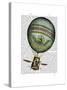 Light Blue Hot Air Balloon-Fab Funky-Stretched Canvas