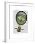 Light Blue Hot Air Balloon-Fab Funky-Framed Art Print