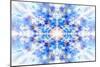 Light Blue Kaleidoscope Background-Steve18-Mounted Art Print