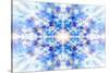 Light Blue Kaleidoscope Background-Steve18-Stretched Canvas