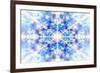 Light Blue Kaleidoscope Background-Steve18-Framed Premium Giclee Print
