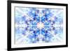 Light Blue Kaleidoscope Background-Steve18-Framed Premium Giclee Print