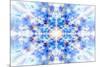 Light Blue Kaleidoscope Background-Steve18-Mounted Premium Giclee Print