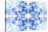 Light Blue Kaleidoscope Background-Steve18-Stretched Canvas