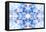 Light Blue Kaleidoscope Background-Steve18-Framed Stretched Canvas