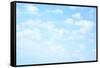 Light Blue Sky with Clouds, May Be Used as Background-Zoom-zoom-Framed Stretched Canvas