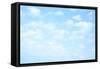 Light Blue Sky with Clouds, May Be Used as Background-Zoom-zoom-Framed Stretched Canvas