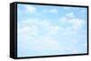 Light Blue Sky with Clouds, May Be Used as Background-Zoom-zoom-Framed Stretched Canvas