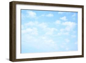 Light Blue Sky with Clouds, May Be Used as Background-Zoom-zoom-Framed Photographic Print