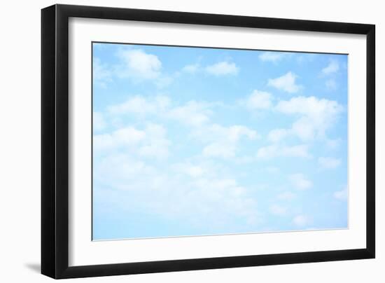 Light Blue Sky with Clouds, May Be Used as Background-Zoom-zoom-Framed Photographic Print