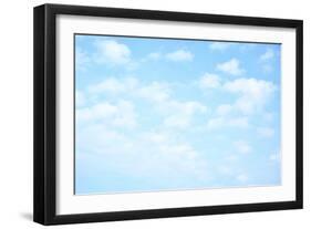 Light Blue Sky with Clouds, May Be Used as Background-Zoom-zoom-Framed Photographic Print