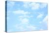 Light Blue Spring Sky with Clouds, May Be Used as Background-Zoom-zoom-Stretched Canvas