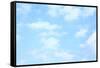 Light Blue Spring Sky with Clouds, May Be Used as Background-Zoom-zoom-Framed Stretched Canvas