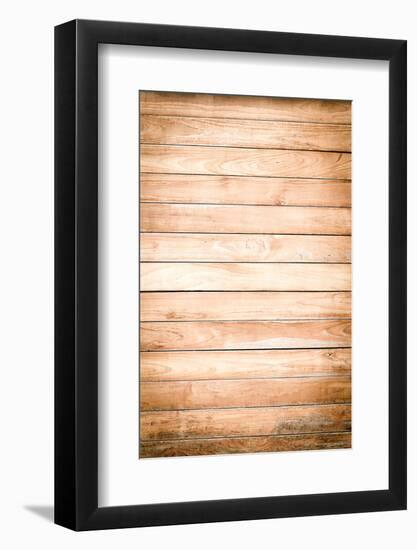 Light Brown Wood Background-naihei-Framed Photographic Print