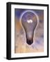 Light Bulb and Dollar Sign-null-Framed Photographic Print