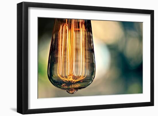 Light Bulb Closeup-null-Framed Photo