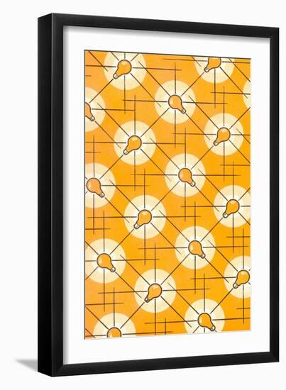 Light Bulb Pattern-null-Framed Giclee Print