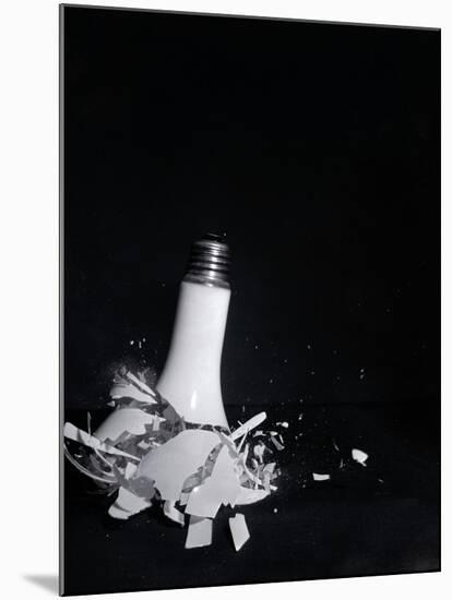 Light Bulb Shattering-null-Mounted Photographic Print