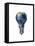 Light Bulb with Planet Earth Inside Glass, Americas View-null-Framed Stretched Canvas