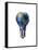 Light Bulb with Planet Earth Inside Glass, Americas View-null-Framed Stretched Canvas