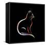 Light Cat-Ata Alishahi-Framed Stretched Canvas