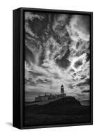 Light Change Over Lighthouse-Rory Garforth-Framed Stretched Canvas