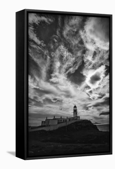 Light Change Over Lighthouse-Rory Garforth-Framed Stretched Canvas