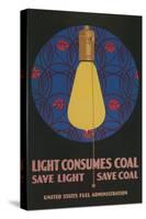 Light Consumes Coal-null-Stretched Canvas