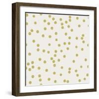 Light Cream Golden Round Confetti-Tina Lavoie-Framed Giclee Print