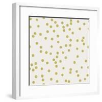 Light Cream Golden Round Confetti-Tina Lavoie-Framed Giclee Print