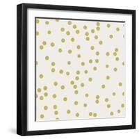 Light Cream Golden Round Confetti-Tina Lavoie-Framed Giclee Print