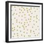 Light Cream Golden Round Confetti-Tina Lavoie-Framed Giclee Print