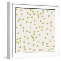 Light Cream Golden Round Confetti-Tina Lavoie-Framed Giclee Print