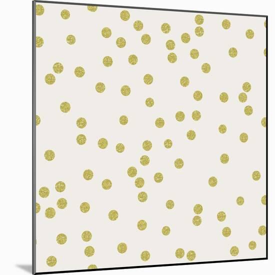 Light Cream Golden Round Confetti-Tina Lavoie-Mounted Giclee Print