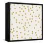 Light Cream Golden Round Confetti-Tina Lavoie-Framed Stretched Canvas