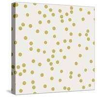 Light Cream Golden Round Confetti-Tina Lavoie-Stretched Canvas