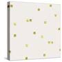 Light Cream Golden Squares Confetti-Tina Lavoie-Stretched Canvas