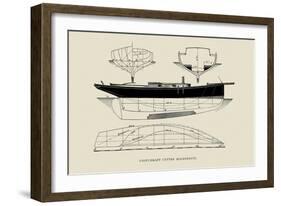 Light-Draft Cutter Mignonette-Charles P. Kunhardt-Framed Art Print