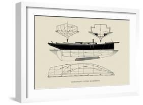 Light-Draft Cutter Mignonette-Charles P. Kunhardt-Framed Art Print