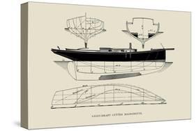 Light-Draft Cutter Mignonette-Charles P. Kunhardt-Stretched Canvas