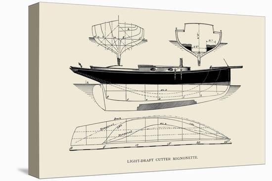 Light-Draft Cutter Mignonette-Charles P. Kunhardt-Stretched Canvas